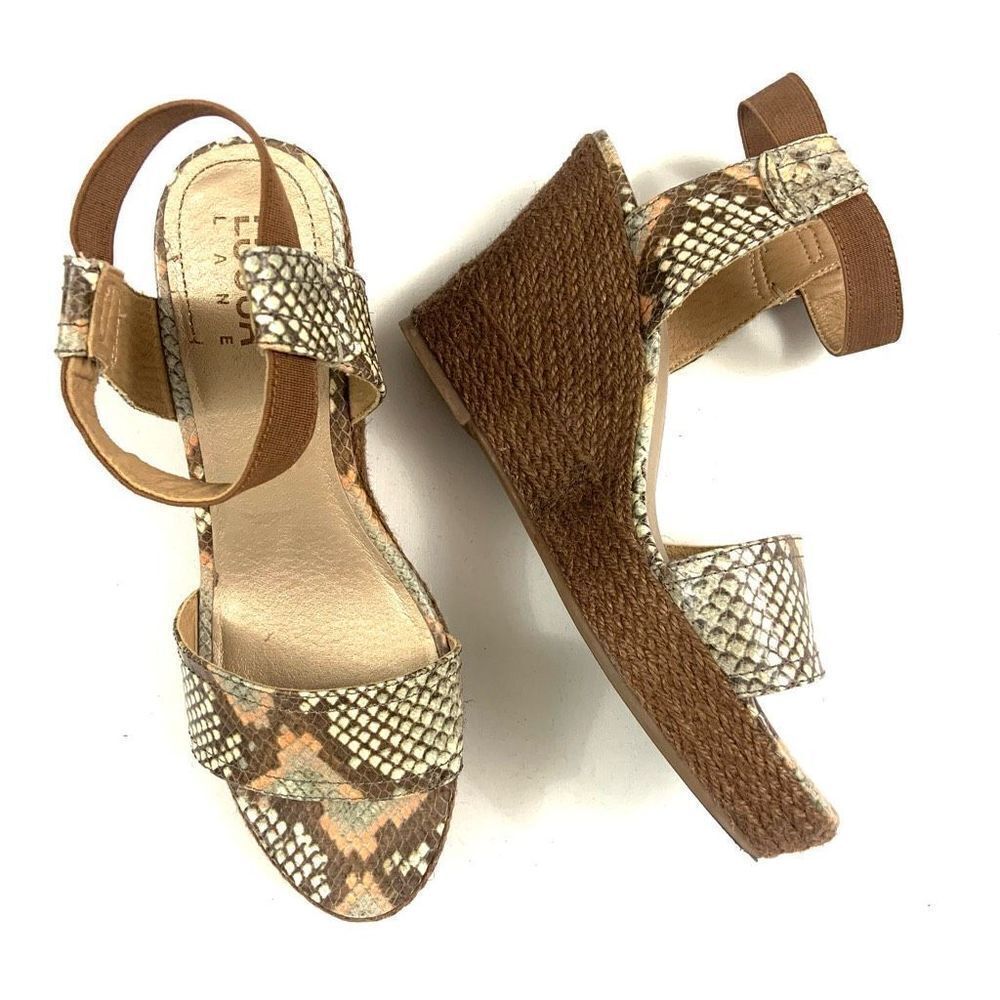 LUCCA LANE Leather Ankle Espadrilles